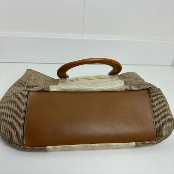 Relic Fossil Vintage Style Wood Handle
Canvas Handbag Boho Beachy - Picture 3 of 11